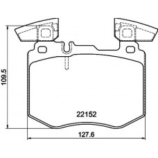 8DB 355 039-981 HELLA PAGID Комплект гальмівних колодок дисковий гальм