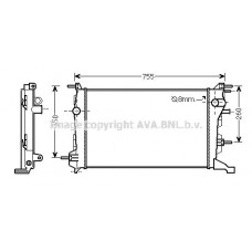 RT2410 AVA QUALITY COOLING Радіатор охолодження двигуна
