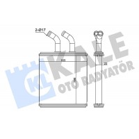 347110 KALE OTO RADYATÖR Теплообмінник обігрів салону