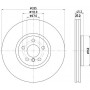8DD 355 133-111 HELLA PAGID Гальмівний диск