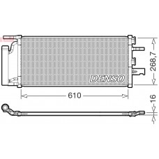 DCN05036 DENSO Конденсатор кондиціонера