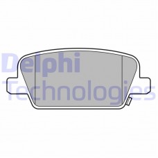 LP3554 DELPHI КомплеК т гальмівних колодок, дискове гальмо