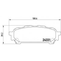 P 78 014 BREMBO Комплект гальмівних колодок дисковий гальм