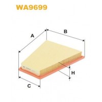 WA9699 WIX FILTERS Повітряний фільтр
