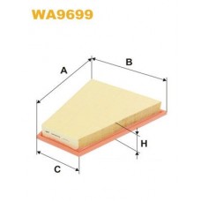 WA9699 WIX FILTERS Повітряний фільтр