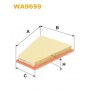 WA9699 WIX FILTERS Повітряний фільтр