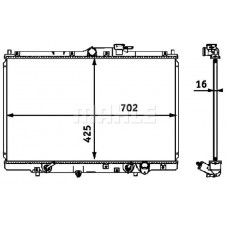 CR 547 000S MAHLE Радіатор охолодження двигуна