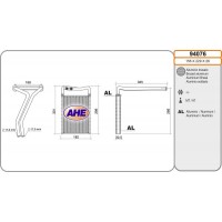 94076 AHE Теплообмінник обігрів салону