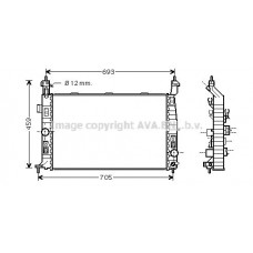 OL2348 AVA QUALITY COOLING Радіатор охолодження двигуна