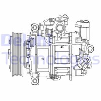 CS20504 DELPHI Компресор кондиціонера