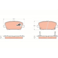 GDB3407 TRW Колодки гальмівні ПЕРЕДНИЕ ДИСКОВЫЕ