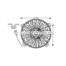 CN7526 AVA QUALITY COOLING Вентилятор охолодження двигуна