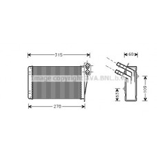 RT6228 AVA QUALITY COOLING Теплообмінник обігрів салону