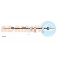 09.0244 ADRIAUTO Тросик, cтояночный тормоз