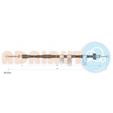 09.0244 ADRIAUTO Тросик, cтояночный тормоз