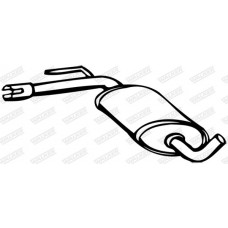 Середній глушник вихлопних газів WALKER 16082