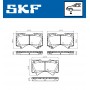 VKBP 80635 A SKF Комплект гальмівних колодок дисковий гальм