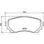 8DB 355 020-901 HELLA PAGID Комплект гальмівних колодок дисковий гальм