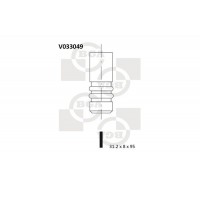 випускний клапан BGA V033049