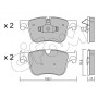 822-985-0 CIFAM Комплект гальмівних колодок дисковий гальм