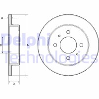BG3112 DELPHI Гальмівний диск