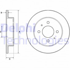 BG3112 DELPHI Гальмівний диск