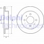 BG3112 DELPHI Гальмівний диск