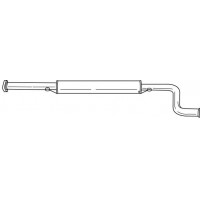 72403 SIGAM Середній глушник вихлопних газів