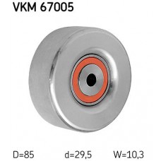 VKM 67005 SKF Паразитный / ведущий ролик, Поліклиновий ремінь