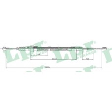 C0953B LPR Тросик, cтояночный тормоз