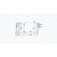 350218481000 MAGNETI MARELLI Теплообмінник обігрів салону