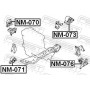 NM-076 FEBEST Підвіска двигун