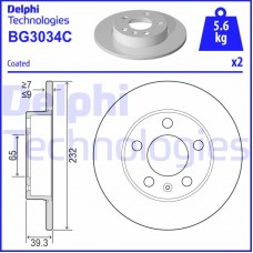BG3034C DELPHI Гальмівний диск