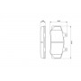 0 986 460 961 BOSCH Комплект гальмівних колодок дисковий гальм