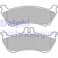 LP1692 DELPHI Комплект гальмівних колодок дисковий гальм