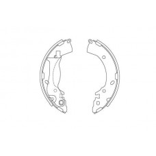 KBS-3419 KAVO PARTS Комплект гальмівних колодок