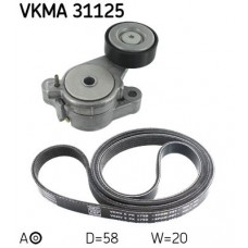 VKMA 31125 SKF Поліклиновий ремінний комплект