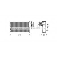 VN6296 AVA QUALITY COOLING Теплообмінник обігрів салону