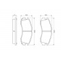 0 986 460 984 BOSCH Комплект гальмівних колодок дисковий гальм