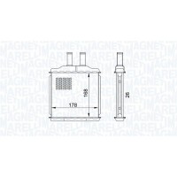 350218432000 MAGNETI MARELLI Теплообмінник обігрів салону