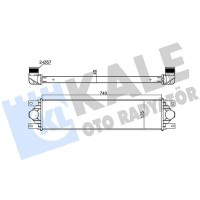 345100 KALE OTO RADYATÖR Интеркулер