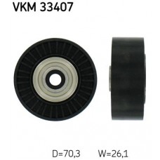 VKM 33407 SKF Паразитный / ведущий ролик, Поліклиновий ремінь