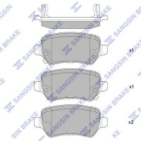 SP1536 Hi-Q Комплект гальмівних колодок дисковий гальм