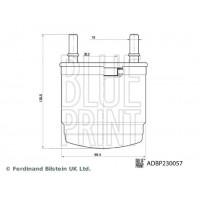 ADBP230057 BLUE PRINT Паливний фільтр