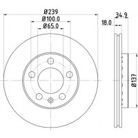 8DD 355 107-651 HELLA PAGID Гальмівний диск