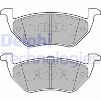 LP2158 DELPHI Комплект гальмівних колодок дисковий гальм