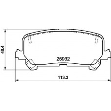 8DB 355 040-461 HELLA PAGID Комплект гальмівних колодок дисковий гальм 8DB 355 040-461 HELLA PAGID Комплект гальмівних колодок дисковий гальм