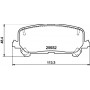 8DB 355 040-461 HELLA PAGID Комплект гальмівних колодок дисковий гальм