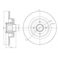 800-1457 CIFAM Гальмівний диск