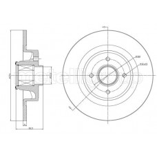 800-1457 CIFAM Гальмівний диск